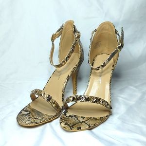 Ashley Stewart Tessa Snakeskin Heels